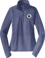 Aspen Aviators Ladies Sport-Wick Stretch 1/4-Zip Pullover